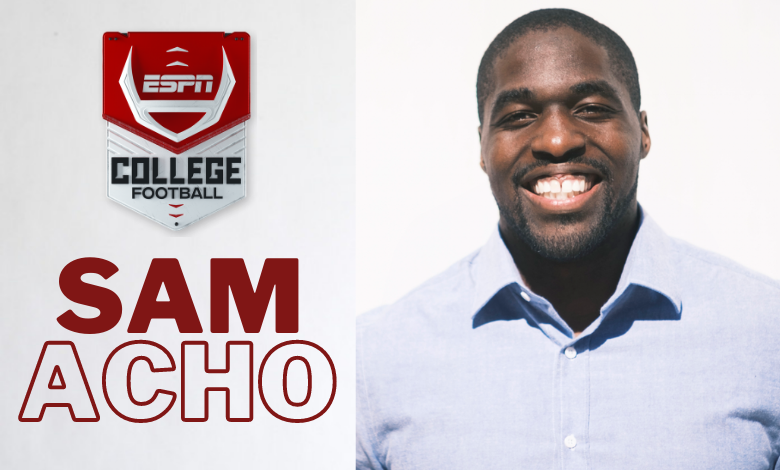 Former NFL Linebacker and Texas Longhorn Sam Acho Joins ESPN as College Football and NFL Studio Analyst